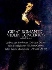 Great romantic violin concertos in full score Book cover